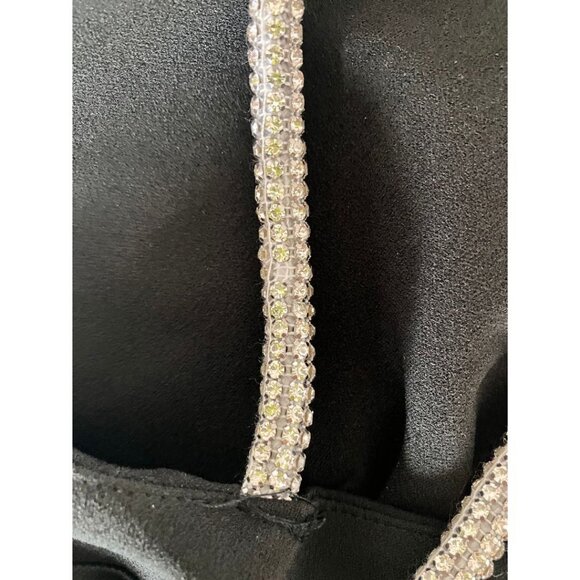 Showpo Sharley Diamante Detail Midi Dress Black Size 12 Holiday New Year - Picture 7 of 7